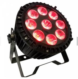 DMX512 RGBWA 9pcs * 12w Outdoor LED Par Wash High Brightness