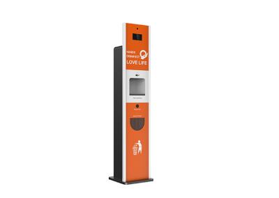 Distributeur infrarouge de savon de thermomètre de front orange commercial
