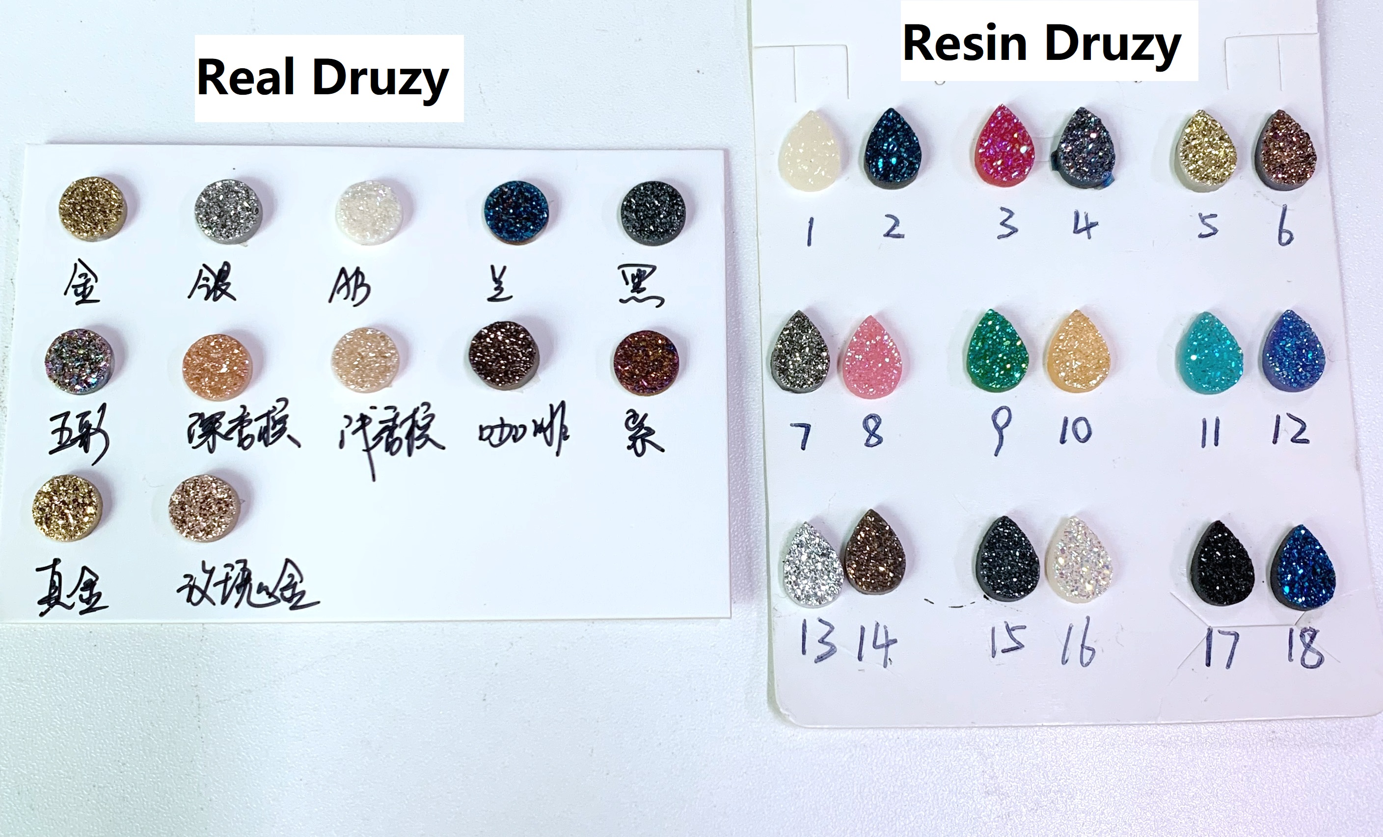 Браслетов шариков Druzy смолы бабочка звезды Handmade розовая для девушки