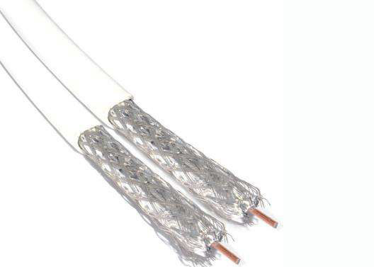 Коаксиальный кабель ТВ цифров, фольга Ал коаксиального кабеля близнеца Рг59у дво