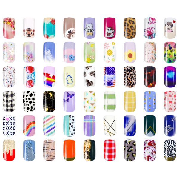 Competitive Price Pink Marble Nail Polish Strips Nail Stickers Custom Make Bling Hot Girl Nail Decal Manufacturer From China