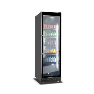 560L Commercial Single Luxury Glass Door Beverage Display Chiller Showcase