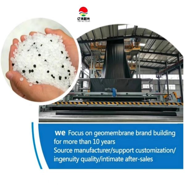 Геомембрана HDPE водонепроницаемая 0,75 мм 1 мм биофлокированная брезентная брезентная брезентная брезентная брезентная баня