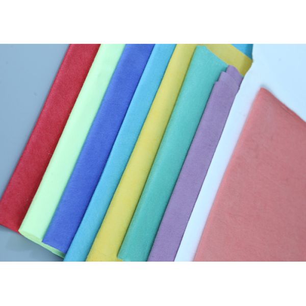 Pink / Green / Yellow Non Woven Rayon Individual Pack Spunlace Nonwovens