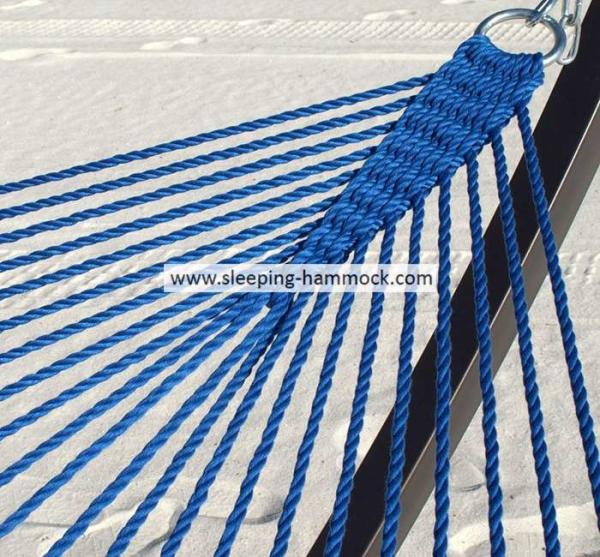 Extra Large Dark Blue Roman Arc Polyester Rope Hammock With Stand Seat Island 55 X 84 Inches