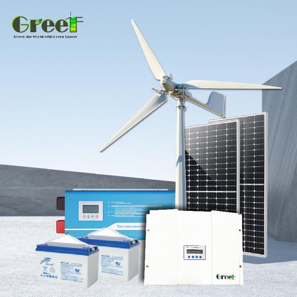 Turbine à vent avec générateur d'aimant à courant alternatif à trois phases 5 kW