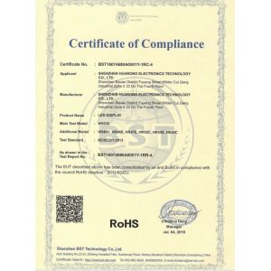 Shenzhen Huarong Electronic Technology Co.,ltd Certifications