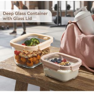 Private Label Large Glass Food Storage Containers with Competitive Factory Pricing for E-commerce Sellers & Amazon Sellers
