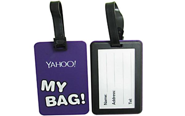 Multi Shapes Custom PVC Luggage Tags Eco Friendly Soft PVC Rubber Materials