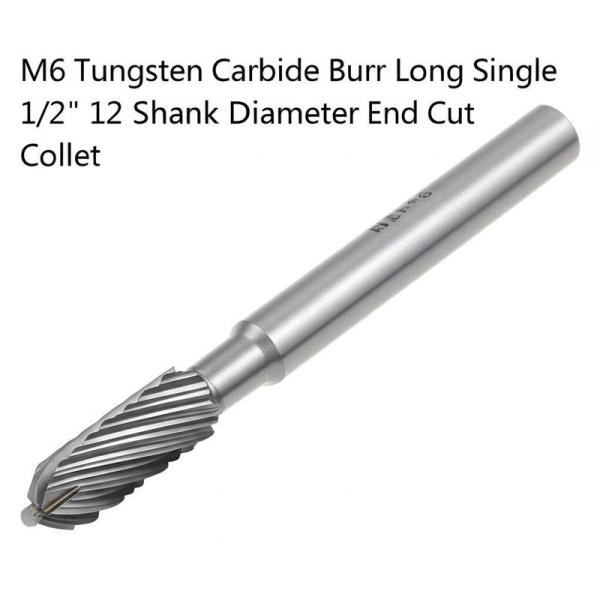 Tungsten Carbide Burr M6 1/2 Shank Diameter for Metal Polishing