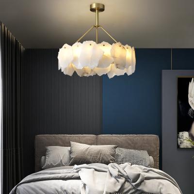 lâmpada de pendente natural luxuosa da dolomite das luzes de teto do pendente do quarto de 240V 60Hz