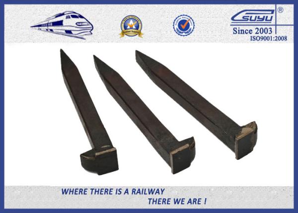 ISO Certificate Railroad Track Spikes / Rail Dog Spike For Timber Sleeper