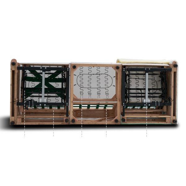 BN Modern Elephant High Back Ear Recliner Living Room Multifunctional Automatic Retractable Genuine Leather Sofa Bed