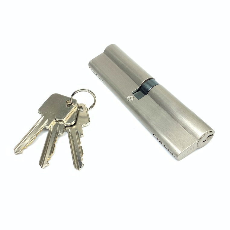 120mm Door Lock Cylinder Silver Double Euro Cylinder Custom Size