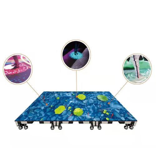PH3.91 SMD Waterproof Light Up Led Screen Floor Tiles For Party Wedding
