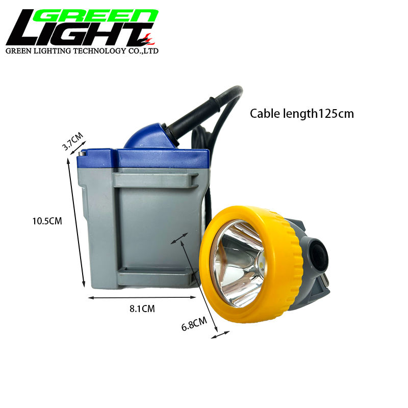 Lampe minière LED 7,8 Ah 100 000 heures avec 16 heures d'autonomie pour la sécurité minière souterraine