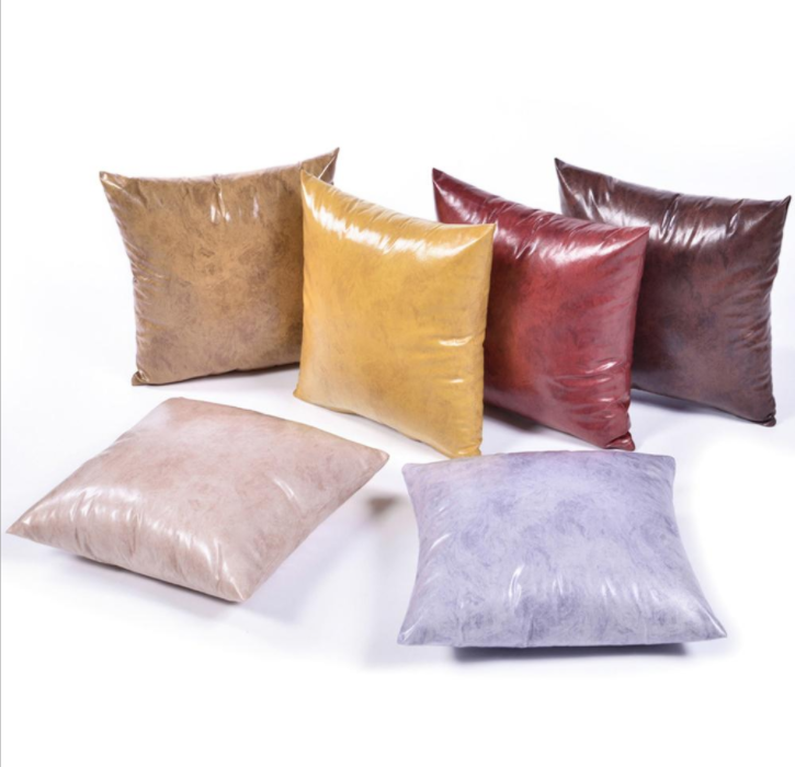 Продолжительный оранжевый автомобиль 100% Vegan кроет кожей ткань Tearproof 0.5mm для крышек подушки