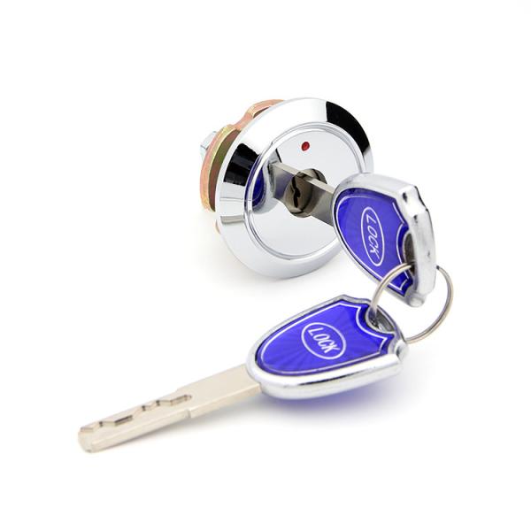 25.5mm Effective Length Wardrobe Lock Delicate Key Two Position Key Pull