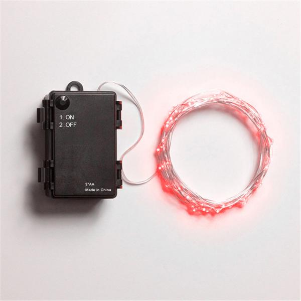 ON/OFF Waterproof 3*AA Battery Operated LED String Lights For Christmas, Party, Festival Decoraction