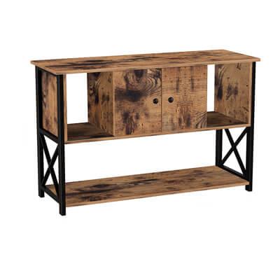 Rustic TV Table with Cabinet, Industrial Design TV Cabinet, Storage Furniture for Television, XLTV22BX