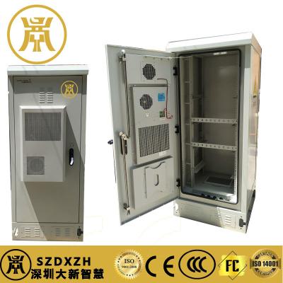 One Compartment Outdoor Telecommunication Cabinets With Air Conditioner And Battery Shelf