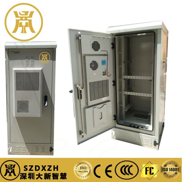 Galvanized Steel Outdoor Power Cabinet IP55 1.4M Outdoor Power Enclosures With Air Conditioner