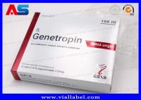 Anti-Aging 191AA Injection Small 3ml Vials Pharmaceutical Box And Labels Printing Genetropin