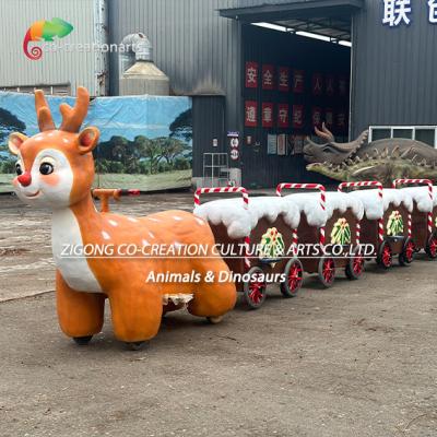 Customized Christmas Deer Scooters Attraction For Shopping Center Playground Attractions