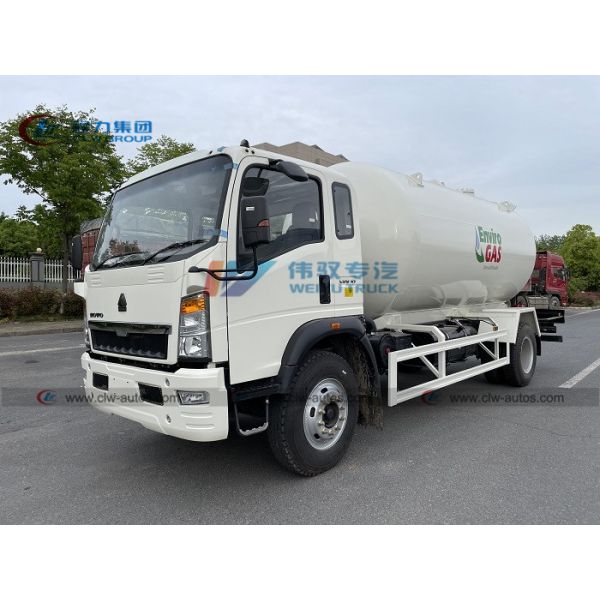 Автоцистерна газа Sinotruk HOWO 4x2 15m3 12m3 LPG Bobtail