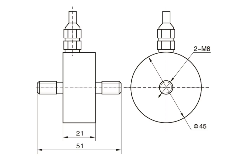 RJ-11 Tension Compression Sensor Mini High Accuracy Weight Handbrake Load Cell Easy Installation