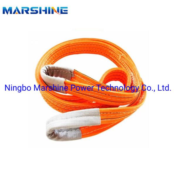 Customizable Color Flat Webbing Lifting Sling With Welded Chain For Aerial Work