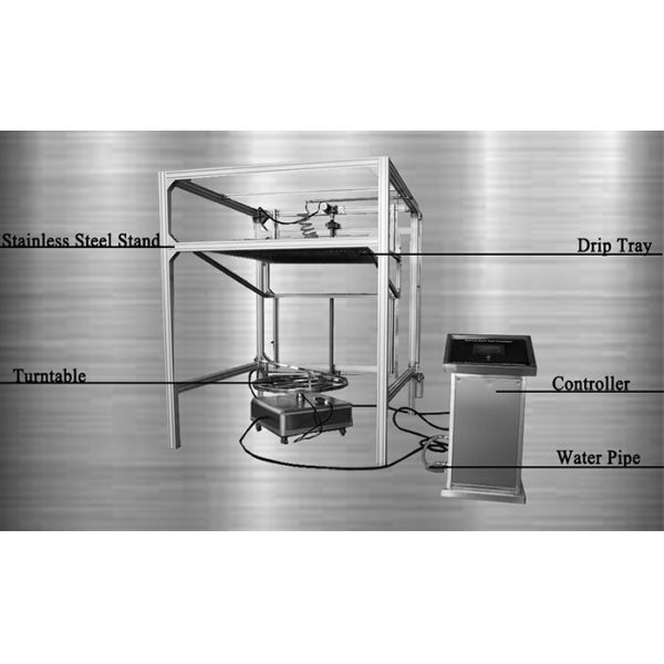 Custom IPX1 IPX2 Water Spray Test Chamber No Housing For Laboratory