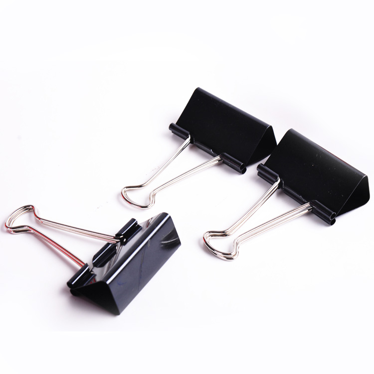 51mm factory wholesale black metal office school binder clips
