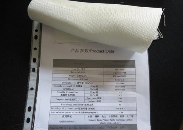 Industrial Black / White Glass Fiber Cloth Woven for Grinding Plant