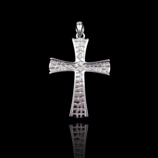Христианские простые серебряные перекрестные серебряные привесные ювелирные изделия шкентель/925 для поклонения