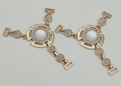 Zinc Alloy Boot Jewelry Chains , T Type Chain Boot Straps With Rhinestone