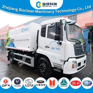 Docking Garbage Truck Efficient Municipal Waste Collection Vehicle