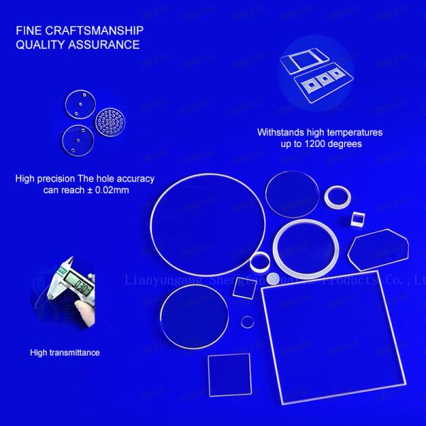 High Temperature and Corrosion Resistant Quartz Step Plate Can Be Customized for Experimental