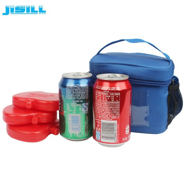 Red Reusable Food Freezer Mini Ice Packs For Kids Cooler Bags MSDS Approve