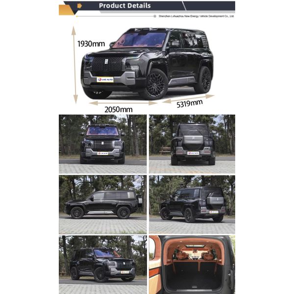 Capacidad de batería 49KWH SUV eléctrico híbrido BYD Yangwang U8 de lujo 5 plazas 4x4 grande