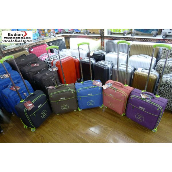 cheap soft sided 16'' laptop trolley luggage ,suitcases from Baigou China