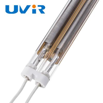 lampe d'infrarouge de la vague 3250W moyenne, lampe de chauffage IR de revêtement d'or