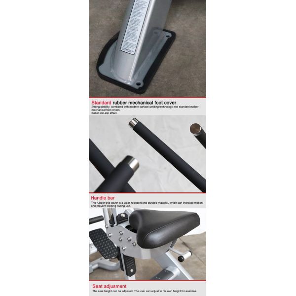 Bold Tube Plate Loaded Machines Seated Rowing Gym Equipment For Fitness