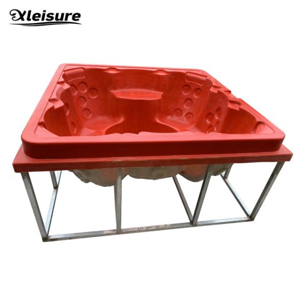 8-person todo-seater molde quadrado da banheira de hidromassagem para a banheira de hidromassagem madeira-ateada fogo, banheira de hidromassagem com queimador de madeira, banheira de hidromassagem com uma banheira do fogão
