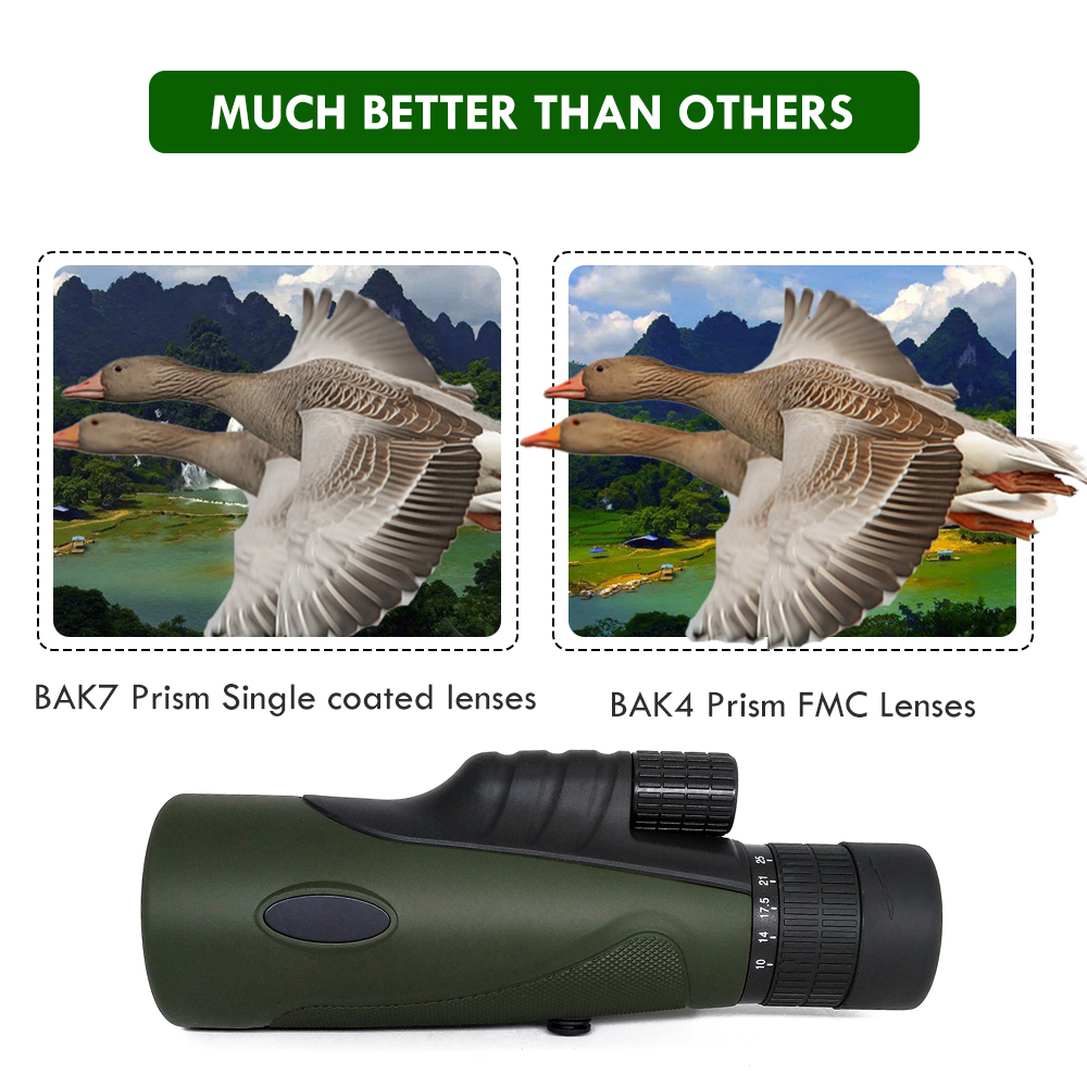 Подарки людей призмы телескопа BAK4 сигнала наивысшей мощности 10-30X50 Monocular для наблюдать птицы