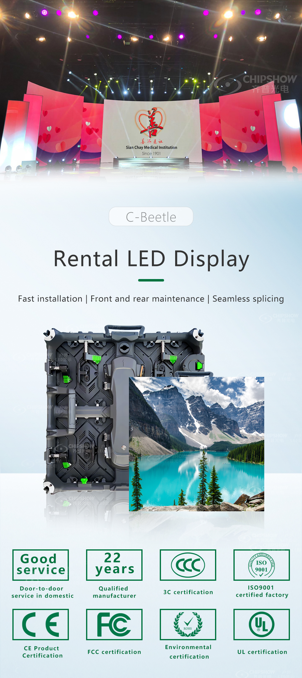 Rental Screen/Die-cast Aluminum Stage p0.9 Digital Advertising LED Screen Billboard Мобильный бизнес-центр