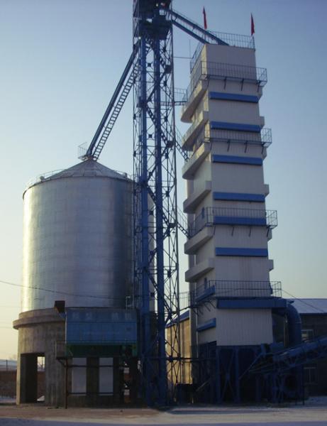 200 tonnes de type continu de stockage cru de Paddy Dryer Tower For Grain
