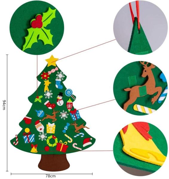 Detachable Ornaments Handcrafted Christmas Decorations , Christmas Crafts For Kids