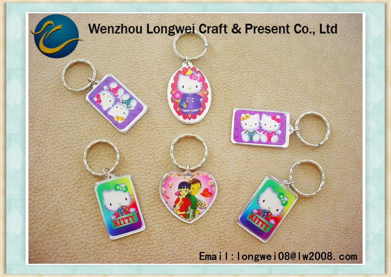 Фото Keychain прозрачной пластмассы