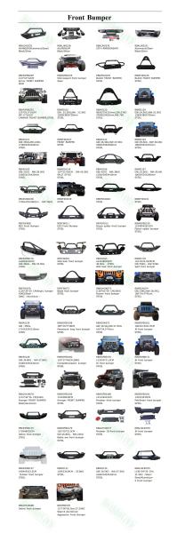 Rear bumper steel / aluminium alloy black / silver  avenger rear bumper for Jeep wrangler JK